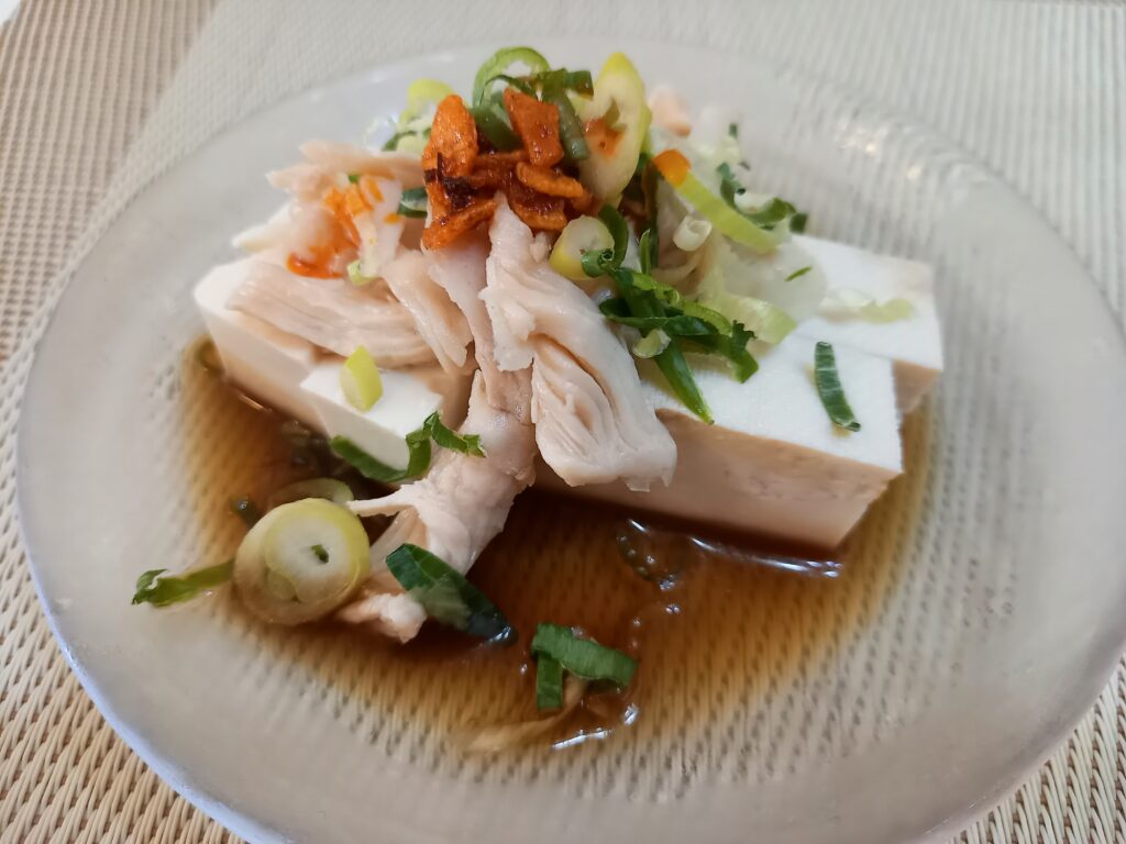 豆腐とサラダチキン