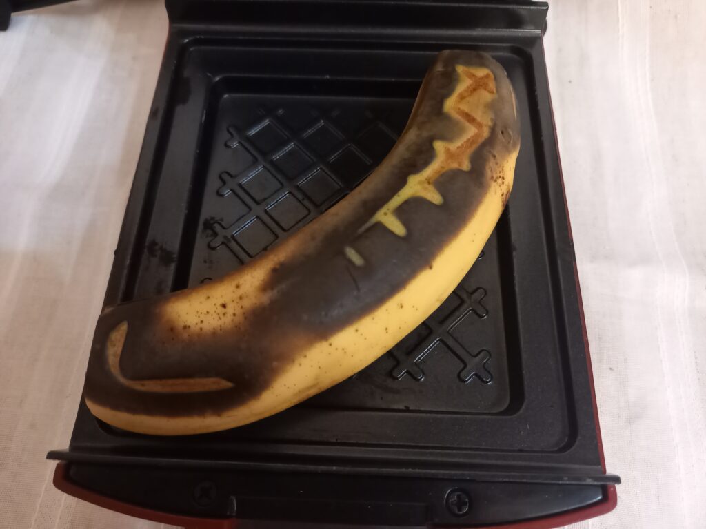 焼けたバナナ