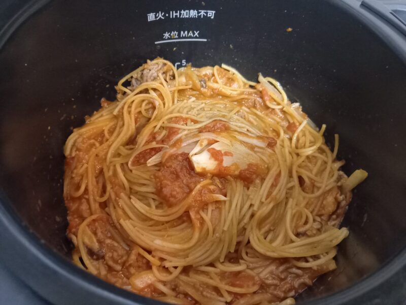 スパゲティ　 自動調理鍋